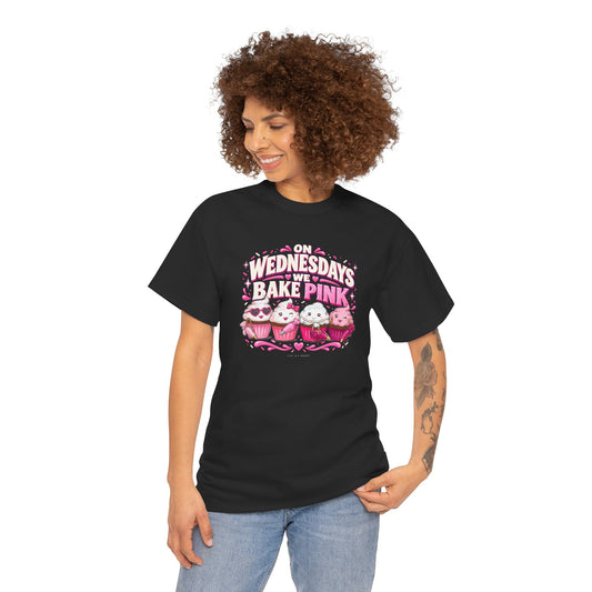 On Wednesdays We Bake Pink T-Shirt