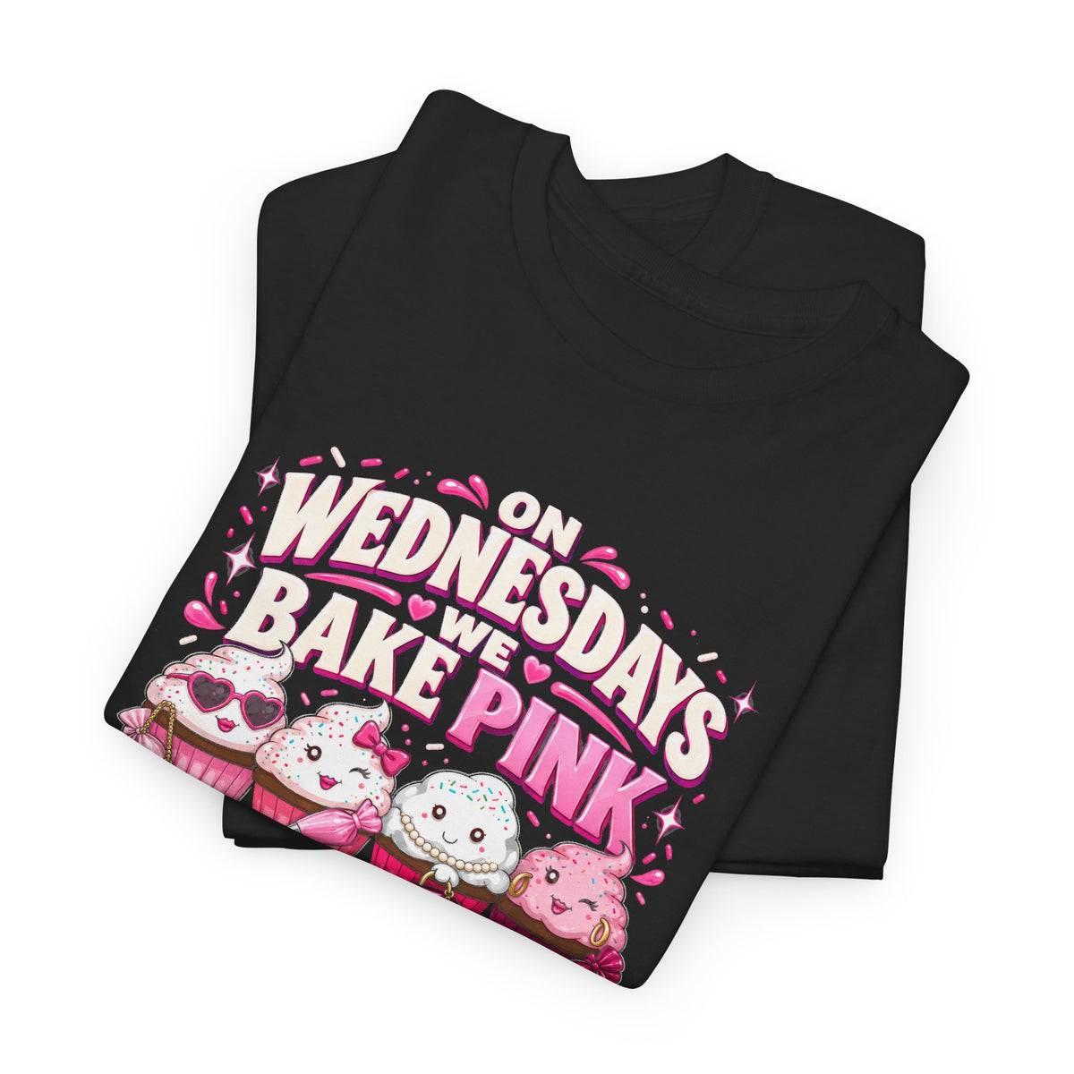 On Wednesdays We Bake Pink T-Shirt
