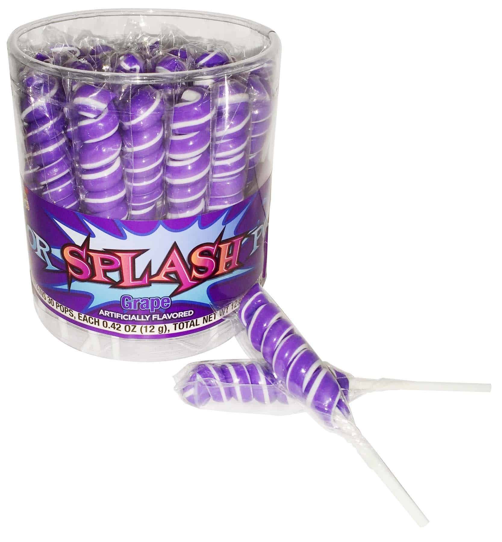 Suckers, Grape Mini Swirl Pop (purple)