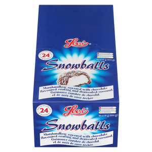 Snowballs, chocolate covered marshmallows candy